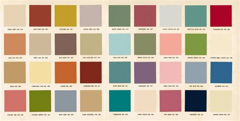 vintage 1950s color palette.